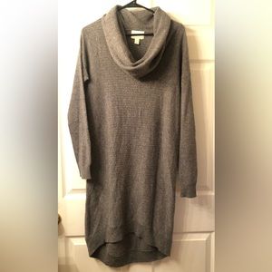 Cynthia Rowley 2 Ply Cashmere Cowl Neck Sweater Dress Size Small